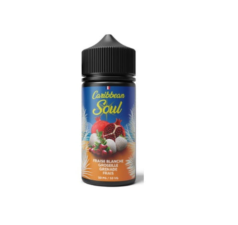 Fraise Blanche Groseille Grenade Frais 100ml - Caribbean Soul