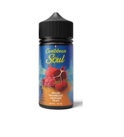 fraise framboise grenade frais 100ml caribbean soul high vaping
