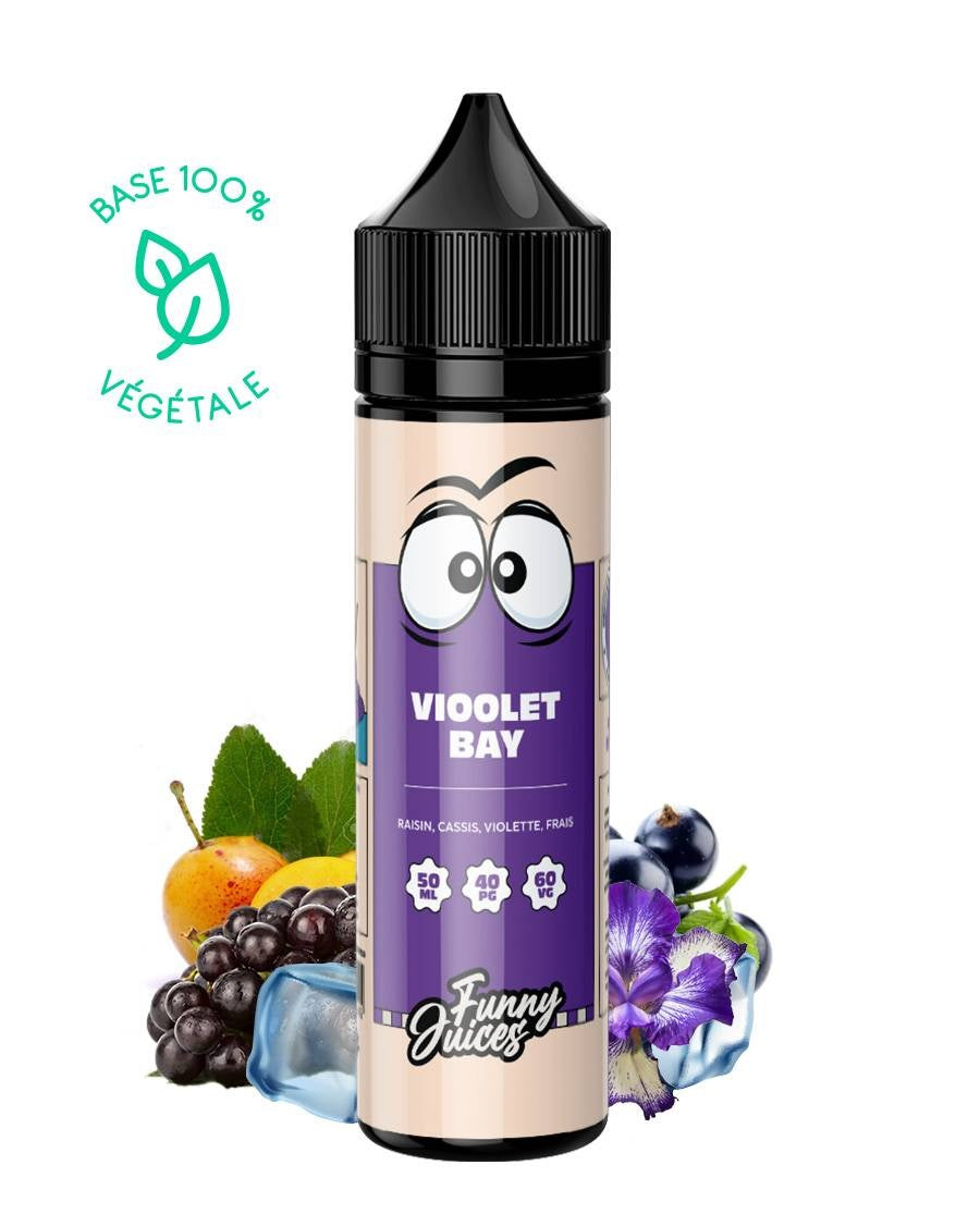 Vioolet Bay 50 ml - Funny Juice High Vaping Vioolet Bay 50 ml - Funny Juice High Vaping