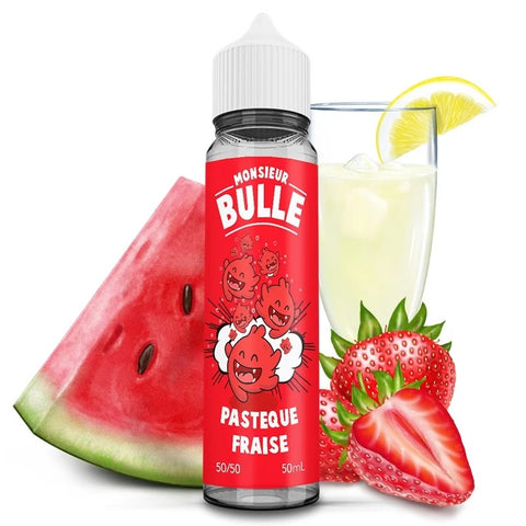 pastèque fraise monsieur bulle 50ml liquideo high vaping