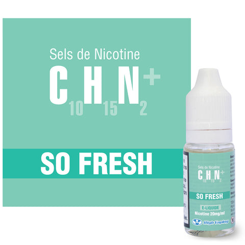 So Fresh Sels de Nicotine High Vaping